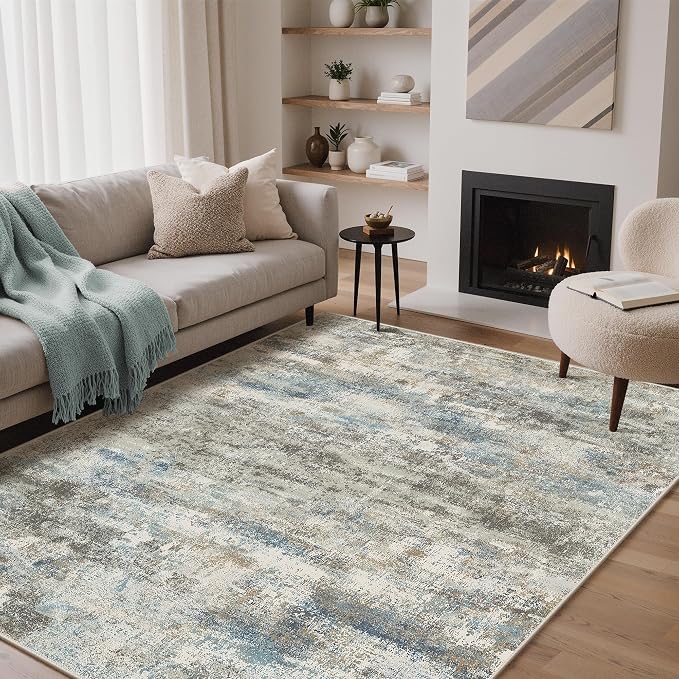 BEIMO Area Rugs 6x9 for Living Room Bedroom, Modern Abstract Machine Washable - Image 2
