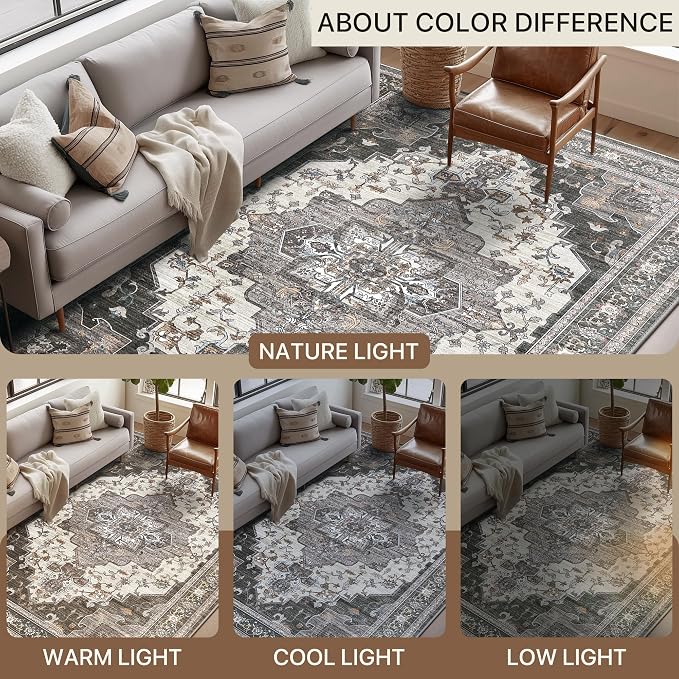BEIMO Area Rugs 9x12 for Living Room Bedroom, Modern Modern Vintage Boho - Image 7