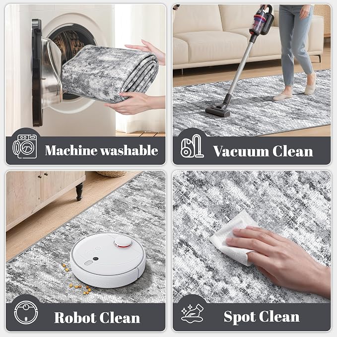 Washable Carpet Runners for Hallway 14ft-Non Slip Floor Runners for Dogs - Image 6