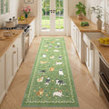 DUKINO 2x6 Washable Runner Rug for Hallway, Non Slip Animal Dog Kitchen Rug by DUKINO