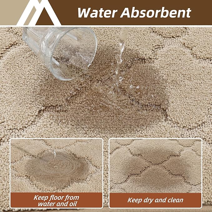 COSY HOMEER Kitchen Rugs 24"x36" Non-Slip Washable Kitchen Mats - Image 4