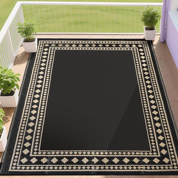RURALITY Outdoor Rugs 6x9 Waterproof by RURALITY