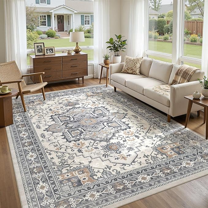 UERMEI 9x12 Area Rug Living Room Rugs - Image 5