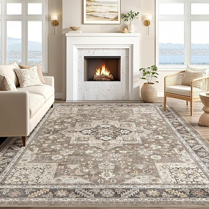Vintage Living Room Area Rug 5x8 - Image 6