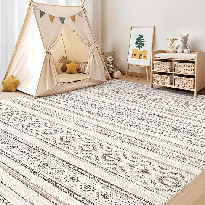 cotiled 6x9 Area Rugs Living Room Rug: Washable Boho Rugs - Image 8