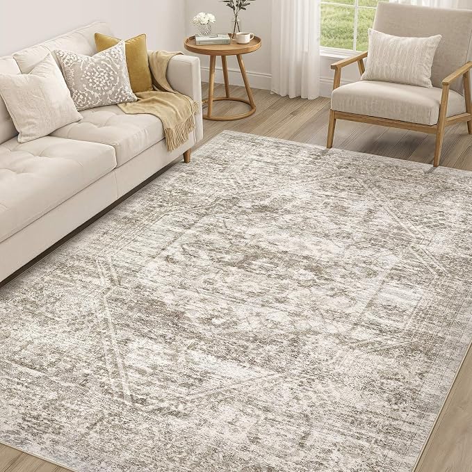 Vintage Living Room Area Rug 5x7 by COTILED