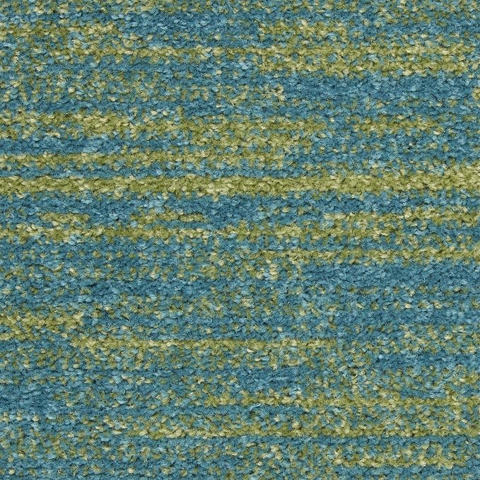 Nourison Home Nourison Essentials Blue Green 2'2" x 20' Area Rug - Image 7