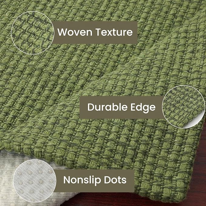 IOHOUZE Washable Exrea Long Hallway Runner Rug 3x18 Non Slip Rubber Backed - Image 6
