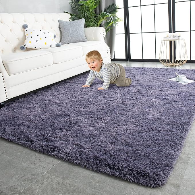 TWINNIS Super Soft Shaggy Rugs Fluffy Carpets 6x9 Feet, Indoor Modern Plush by TWINNIS