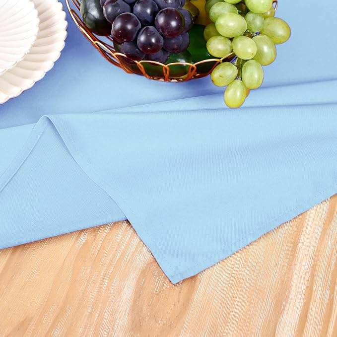 MEANMOY Baby Blue Table Runner 60 Inches Long Waterproof Table Runners | - Image 5