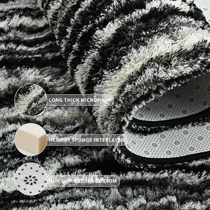 Tepook Area Rugs 9x12 for Living Room, Super Soft Fluffy Rugs for Bedroom - Image 5