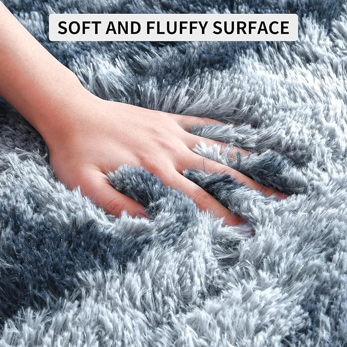 Tepook Soft Fluffy Rugs for Living Room, 5x8 Shaggy Area Rug for Bedroom - Image 7