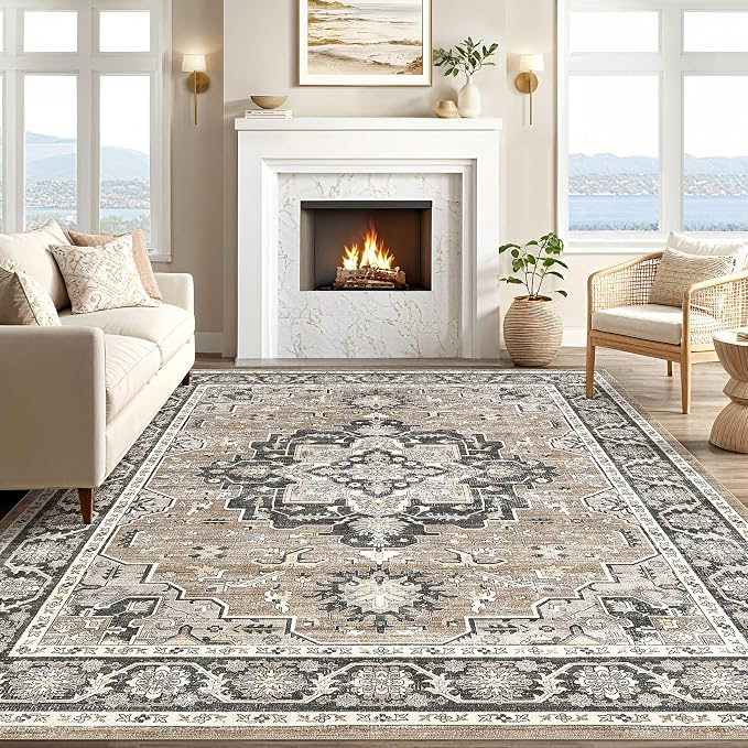Vintage Living Room Area Rug 10x14 - Image 5