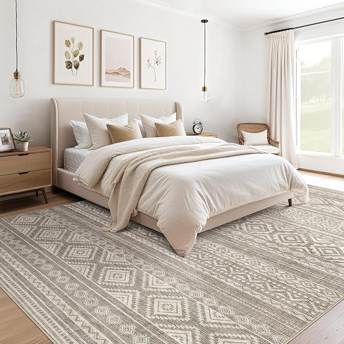 cotiled 6x8 Area Rugs Living Room Rug: Washable Boho Rugs - Image 4