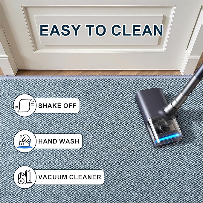 Ultra Thin Door Mat Indoor Entrance 17"x29", Low-Profile Indoor Door Mat - Image 5