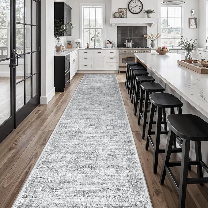 Soalmost Runner Rug 2'6" x 16' Washable Non-Slip 2.5x16 ft Long Runner Rugs - Image 3