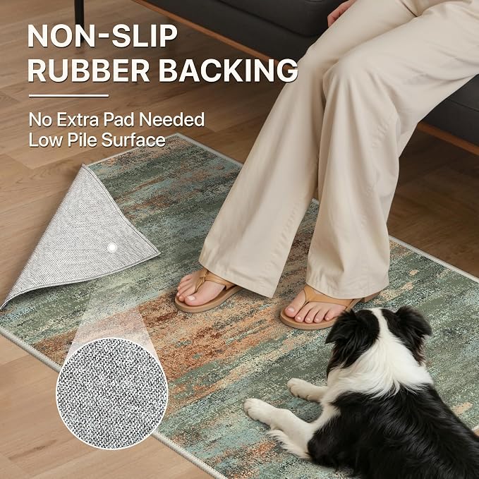 BEIMO Area Rugs 5x7 for Living Room Bedroom, Modern Abstract Machine Washable - Image 8