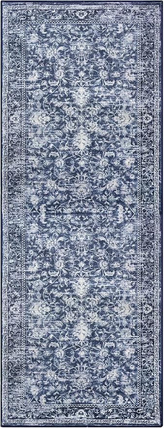 KILOCOCO Hallway Runner 2x6 Rug Runner Printed Vintage Floral Washable Kitchen - Image 10
