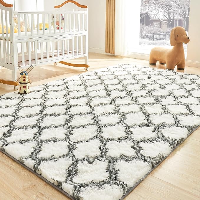 Litanika 6x9 Geometric Shag Area Rug - Image 4
