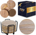 Sandstone Water Absorbent Hand Crafted Round Coasters by Marbco
