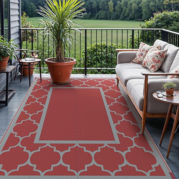 GENIMO 5' x 8' Outdoor Rug Waterproof - Image 3