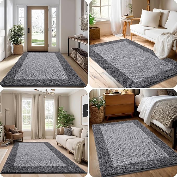 Washable Area Rug 48" x 72", Non Slip Kitchen Rug - Image 5