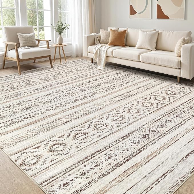cotiled 5x7 Area Rugs Living Room Rug: Washable Boho Rugs by COTILED