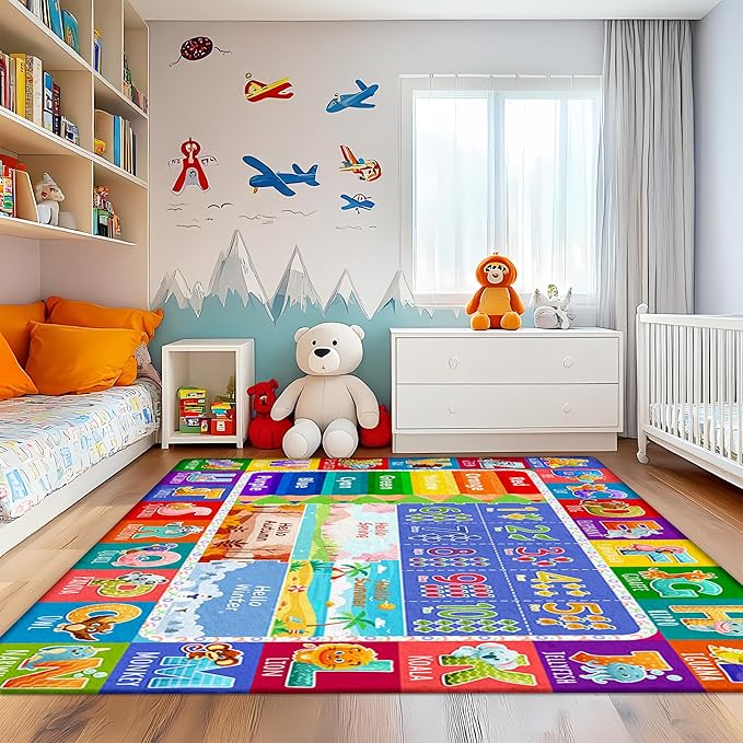 5x7 Kids Rug for Classroom & Playroom - Image 5