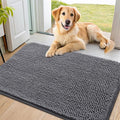 Smiry Dog Door Mat for Muddy Paws 34x21, Absorbent Dirt Trapper, Non-Slip by Smiry
