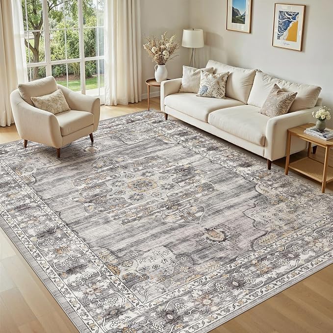 Washable 7x9 Area Rug for Living Room - Image 8