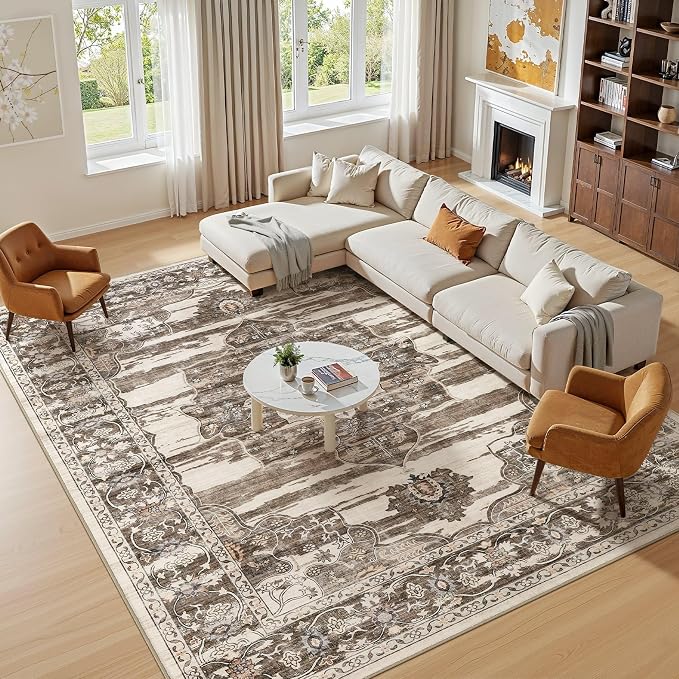 Washable 8x10 Area Rug for Living Room & Dining Room - Image 6