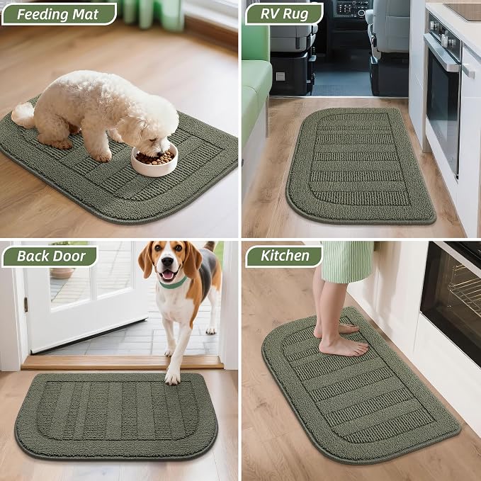 BEQHAUSE 30x18 Inch Kitchen Rug Mat Durable Kitchen Rugs Non-Slip Washable - Image 9