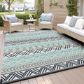 MontVoo Outdoor Rug Carpet Waterproof-Patio Rug Mat 5x8 Reversible RV Outdoor by MontVoo