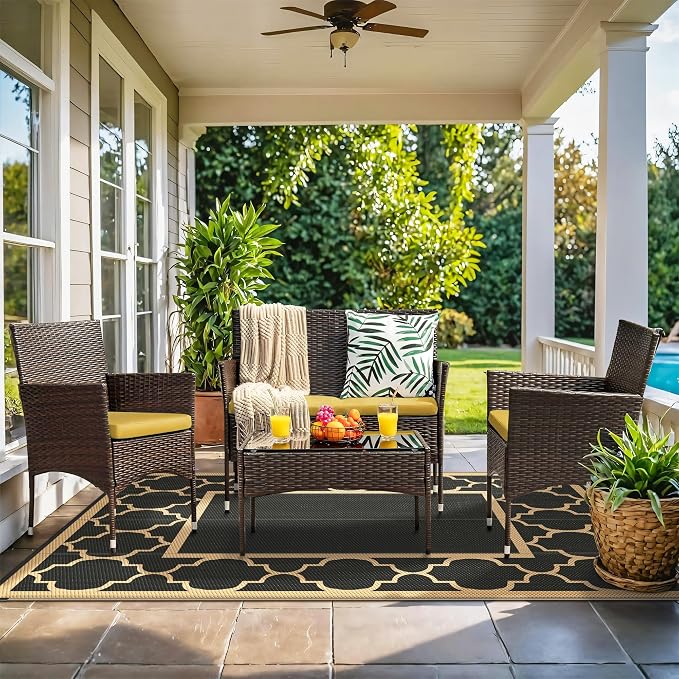 GENIMO 6' x 9' Outdoor Rug Waterproof - Image 7