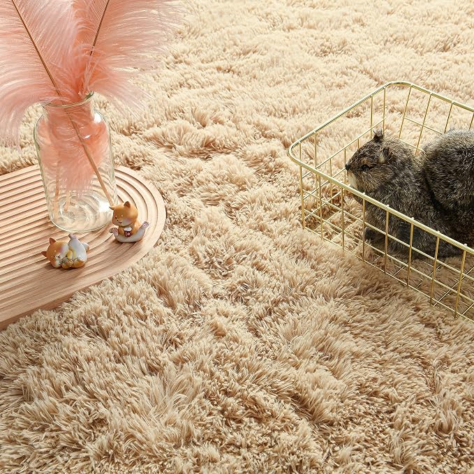 Andecor Soft Fluffy Bedroom Rugs, 6 x 9 Feet Indoor Shaggy Plush Area Rug - Image 5