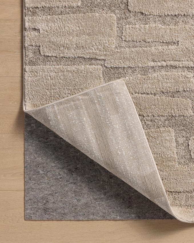 Loloi Amber Lewis Monty Collection MOT-04 Taupe/Beige 6'-7" x 9'-3", .50" Pile - Image 8