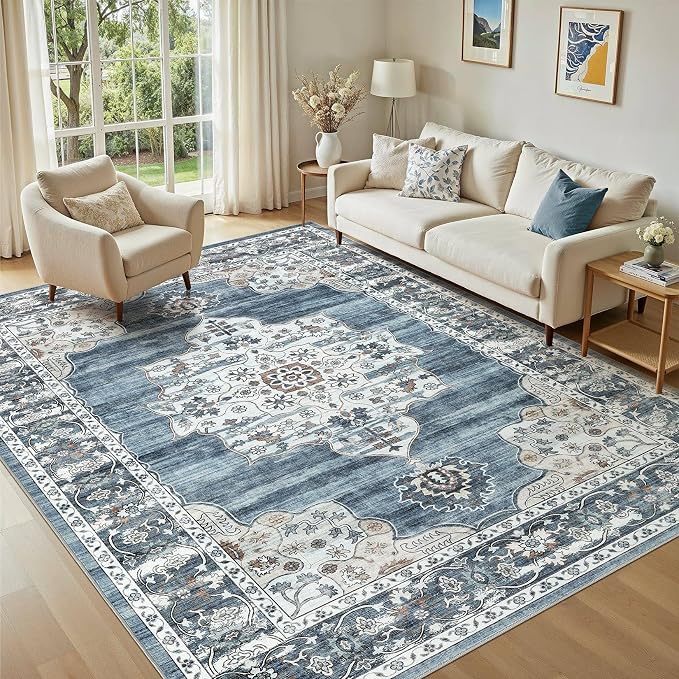 7x9 Washable Area Rug - Image 8