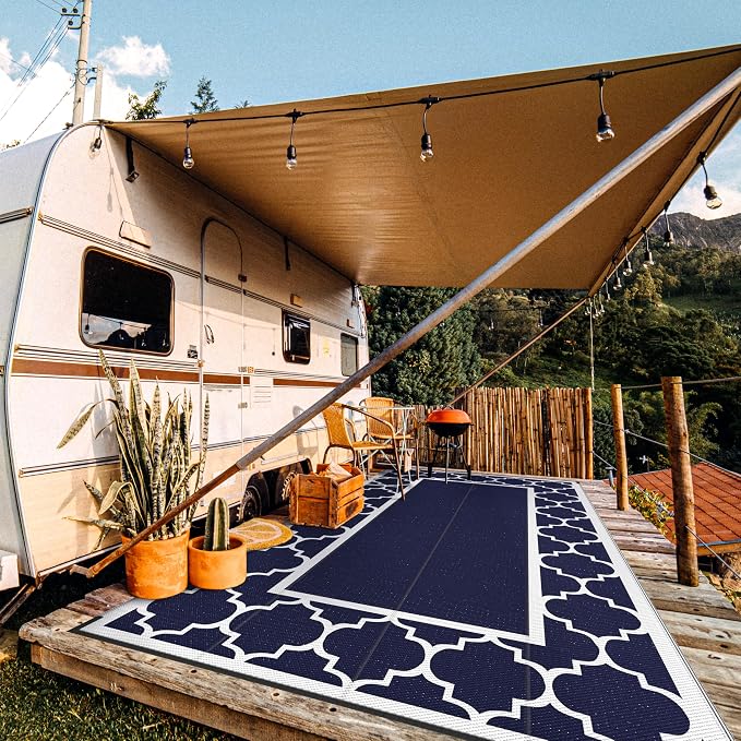 GENIMO 9' x 18' Outdoor Rug Waterproof - Image 5