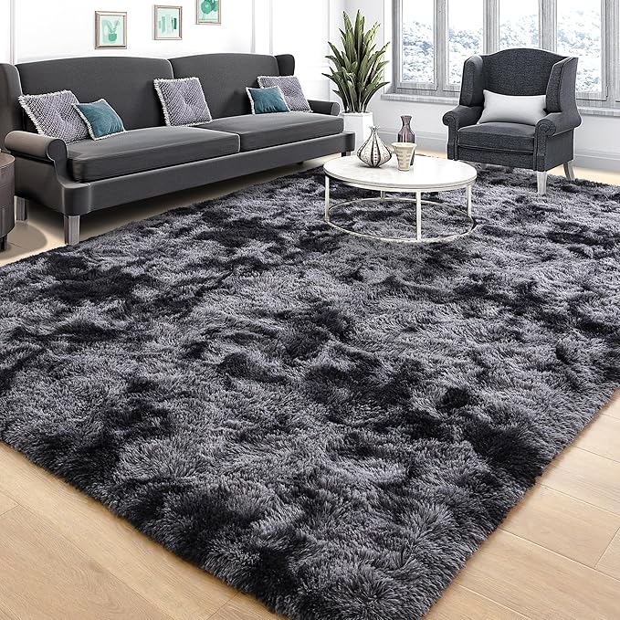 Tepook Soft Fluffy Rugs for Living Room, 5x7 Shaggy Area Rug for Bedroom by Tepook