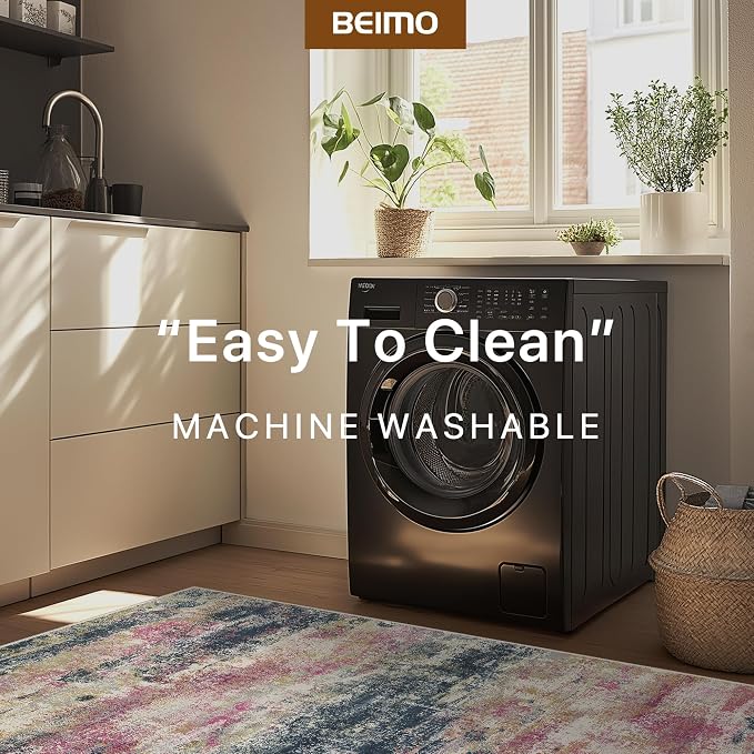 BEIMO Area Rugs 6x9 for Living Room Bedroom, Modern Abstract Machine Washable - Image 7