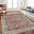 CHAMPLANT Washable Area Rug 10'x14' Boho Design Non-Shedding Easy Care Ideal by CHAMPLANT