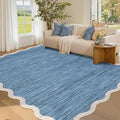 GarveeHome Scalloped Area Rug 4x6 Washable Rug Modern Traditional Floor Cover by GarveeHome