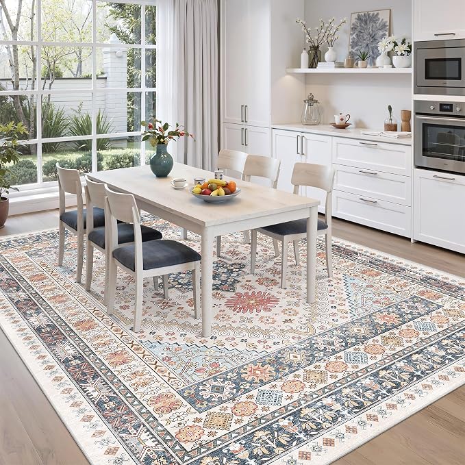 zesthome 8x12 Area Rugs for Living Room, Non-Slip Backing Washable Rugs - Image 8