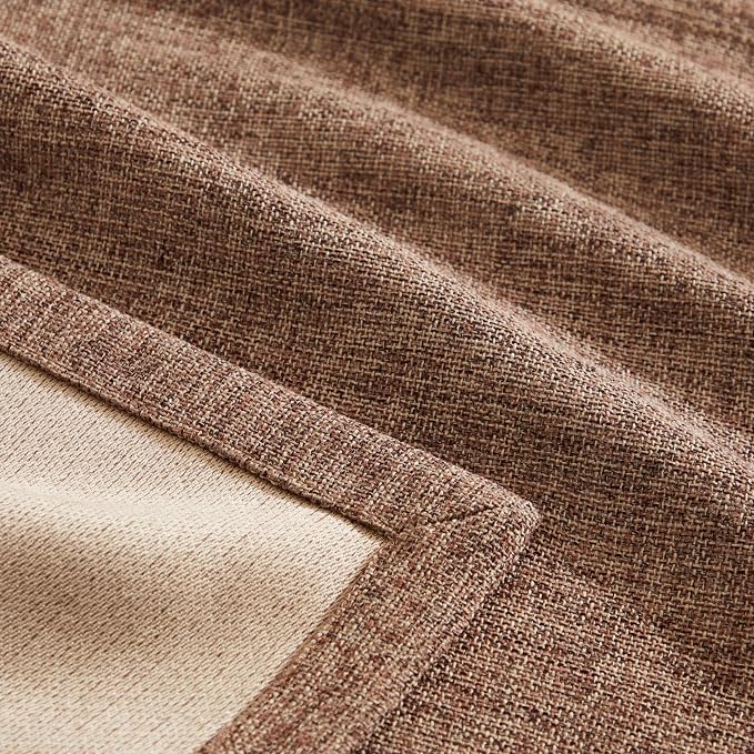 Burlap Style Farmhouse Table Runner, 14x108 Inches Brown | Thick Durable Fabric - Image 6