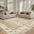 befbee 9x12 Area Rug, Ultra-Thin Washable Rugs by Befbee