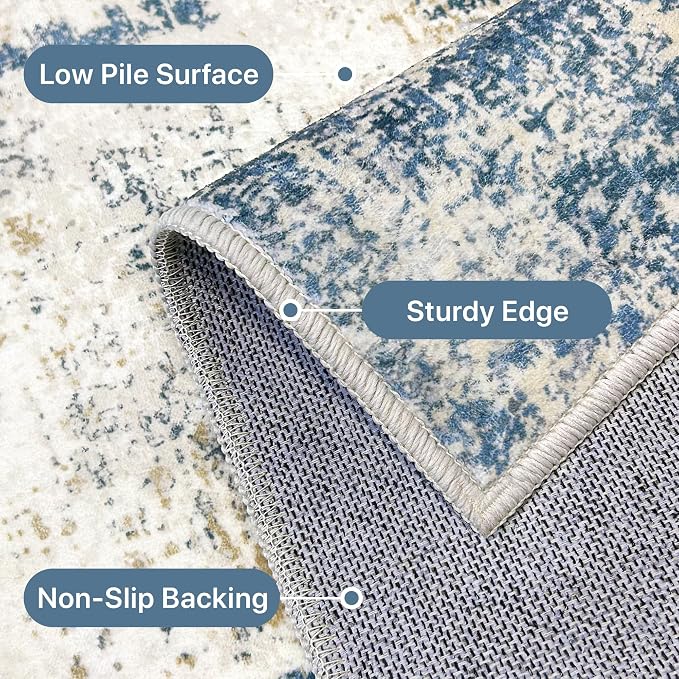 BEIMO Area Rugs 6x9 for Living Room Bedroom, Modern Abstract Machine Washable - Image 7