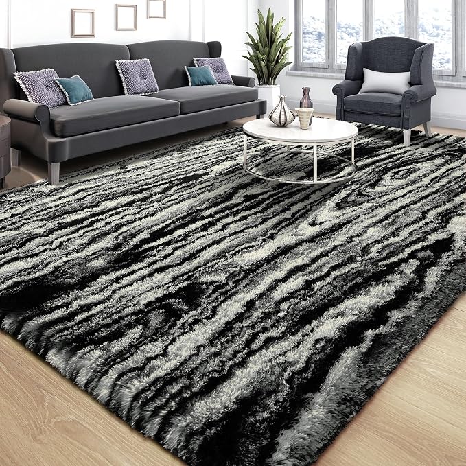 Tepook Area Rugs 9x12 for Living Room, Super Soft Fluffy Rugs for Bedroom - Image 2