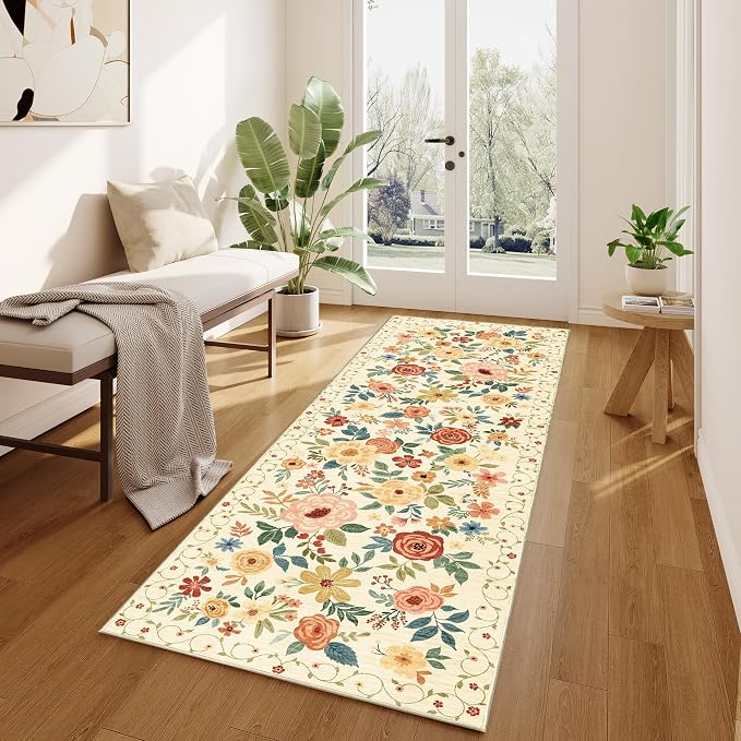 DUKINO 2x6 Runner Rug for Hallway, Washable Kitchen Runner Rug - Image 3