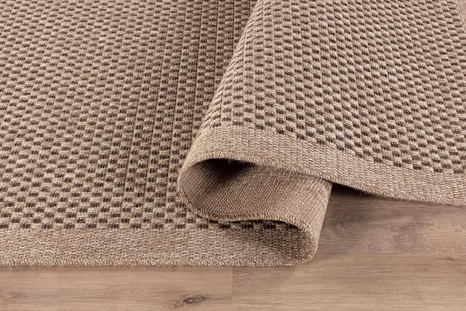 CAMILSON Easy Jute Rug 9x12, Indoor Outdoor Natural Color Fiber Area Rugs - Image 8