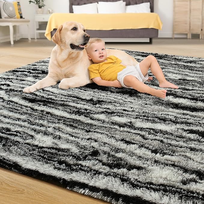 Tepook Area Rugs 9x12 for Living Room, Super Soft Fluffy Rugs for Bedroom - Image 4
